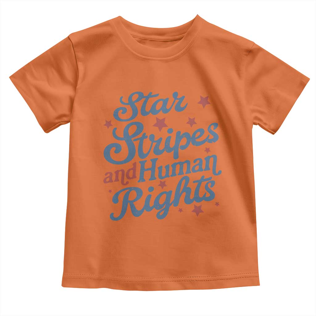 Stars and Stripes and Human Rights Toddler T Shirt Progressive Patriotic Equality Modern Patriot