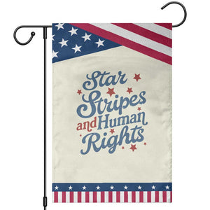 Stars and Stripes and Human Rights Patriotic Garden Flag Progressive Equality Modern Patriot