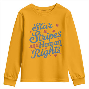 Stars and Stripes and Human Rights Youth Sweatshirt Progressive Patriotic Equality Modern Patriot