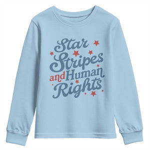Stars and Stripes and Human Rights Youth Sweatshirt Progressive Patriotic Equality Modern Patriot