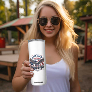 250 Years of Freedom Patriotic Eagle Skinny Tumbler One Nation Under God 1776-2026 250th Anniversary