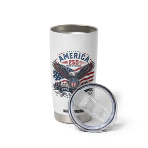 250 Years of Freedom Patriotic Eagle Tumbler Cup One Nation Under God 1776-2026 250th Anniversary