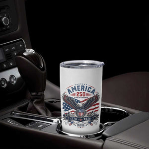 250 Years of Freedom Patriotic Eagle Tumbler Cup One Nation Under God 1776-2026 250th Anniversary