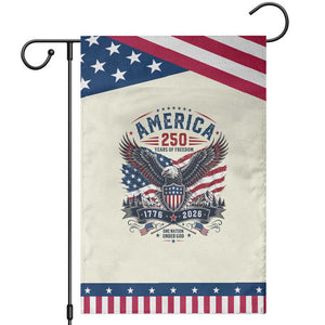 250 Years of Freedom Eagle Patriotic Garden Flag One Nation Under God 1776-2026 250th Anniversary