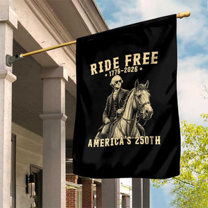 Ride Free 1776-2026 George Washington on Horseback Graphic Garden Flag Vintage 250th Anniversary Semiquincentennial TS02 Print Your Wear