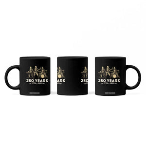 250 Years 1776-2026 Founding Fathers Rock Band Coffee Mug George Washington Benjamin Franklin Uncle Sam