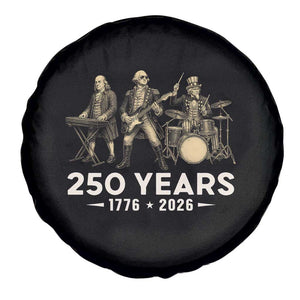 250 Years 1776-2026 Founding Fathers Rock Band Spare Tire Cover George Washington Benjamin Franklin Uncle Sam TS02 Print Your Wear