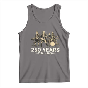 250 Years 1776-2026 Founding Fathers Rock Band Tank Top George Washington Benjamin Franklin Uncle Sam