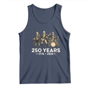 250 Years 1776-2026 Founding Fathers Rock Band Tank Top George Washington Benjamin Franklin Uncle Sam