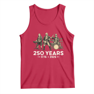 250 Years 1776-2026 Founding Fathers Rock Band Tank Top George Washington Benjamin Franklin Uncle Sam