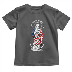 Patroness of the USA Virgin Mary Graphic Toddler T Shirt Patriotic American Flag Catholic Faith
