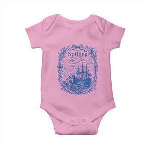 Spilling The Tea Since 1773 Boston Tea Party Baby Onesie Funny Historical Toile Graphic American History Humor