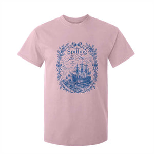 Spilling The Tea Since 1773 Boston Tea Party T Shirt For Kid Funny Historical Toile Graphic American History Humor