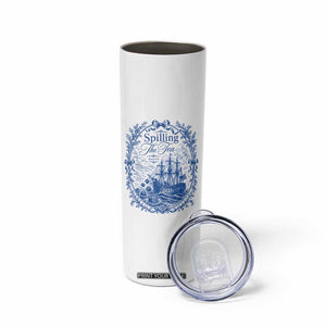 Spilling The Tea Since 1773 Boston Tea Party Skinny Tumbler Funny Historical Toile Graphic American History Humor TS02 Print Your Wear