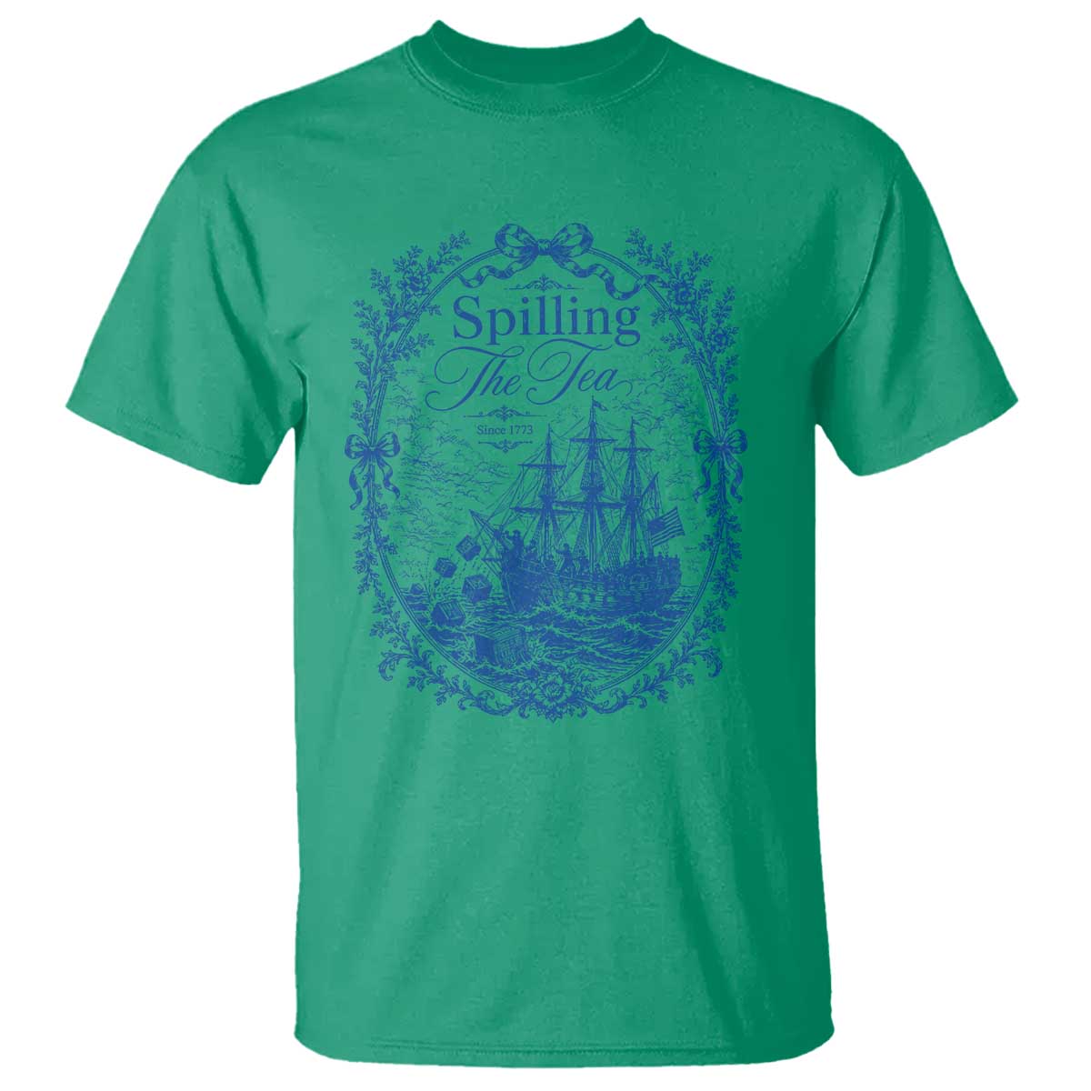Spilling The Tea Since 1773 Boston Tea Party T Shirt Funny Historical Toile Graphic American History Humor