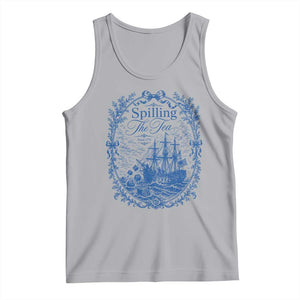 Spilling The Tea Since 1773 Boston Tea Party Tank Top Funny Historical Toile Graphic American History Humor