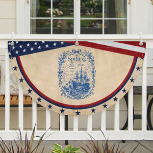 Spilling The Tea Since 1773 Boston Tea Party Patriotic Fan Flag Funny Historical Toile Graphic American History Humor