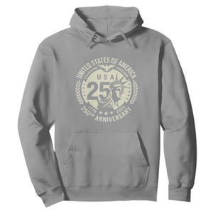 USA 250th Anniversary Statue of Liberty Vintage Crest Hoodie Celebrating Freedom 1776 to 2026 Semiquincentennial