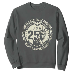 USA 250th Anniversary Statue of Liberty Vintage Crest Sweatshirt Celebrating Freedom 1776 to 2026 Semiquincentennial