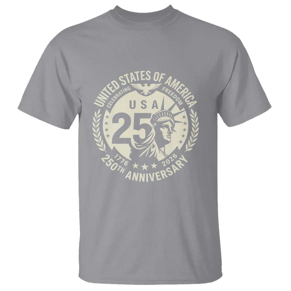 USA 250th Anniversary Statue of Liberty Vintage Crest T Shirt Celebrating Freedom 1776 to 2026 Semiquincentennial