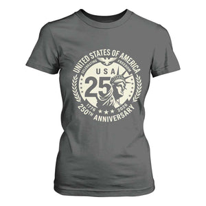 USA 250th Anniversary Statue of Liberty Vintage Crest T Shirt For Women Celebrating Freedom 1776 to 2026 Semiquincentennial