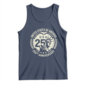 USA 250th Anniversary Statue of Liberty Vintage Crest Tank Top Celebrating Freedom 1776 to 2026 Semiquincentennial