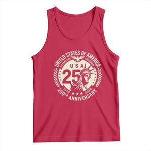 USA 250th Anniversary Statue of Liberty Vintage Crest Tank Top Celebrating Freedom 1776 to 2026 Semiquincentennial
