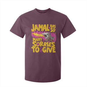 Jamal Has So Many Sorries To Give T Shirt For Kid Funny Fire Breathing Hammerhead Shark Gamer