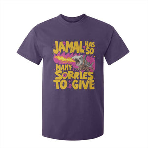 Jamal Has So Many Sorries To Give T Shirt For Kid Funny Fire Breathing Hammerhead Shark Gamer