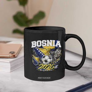 Bosnia Soccer Jersey Pride 2026 Coffee Mug One Nation One Dream Heritage Football Sports Fan