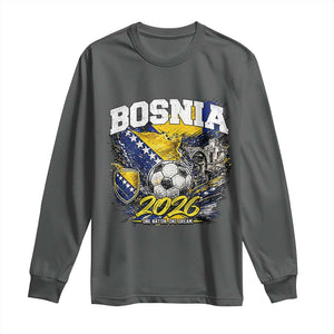 Bosnia Soccer Jersey Pride 2026 Long Sleeve Shirt One Nation One Dream Heritage Football Sports Fan