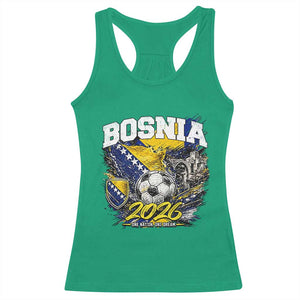 Bosnia Soccer Jersey Pride 2026 Racerback Tank Top One Nation One Dream Heritage Football Sports Fan