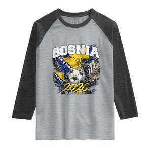 Bosnia Soccer Jersey Pride 2026 Raglan Shirt One Nation One Dream Heritage Football Sports Fan