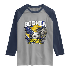 Bosnia Soccer Jersey Pride 2026 Raglan Shirt One Nation One Dream Heritage Football Sports Fan