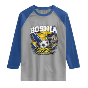 Bosnia Soccer Jersey Pride 2026 Raglan Shirt One Nation One Dream Heritage Football Sports Fan