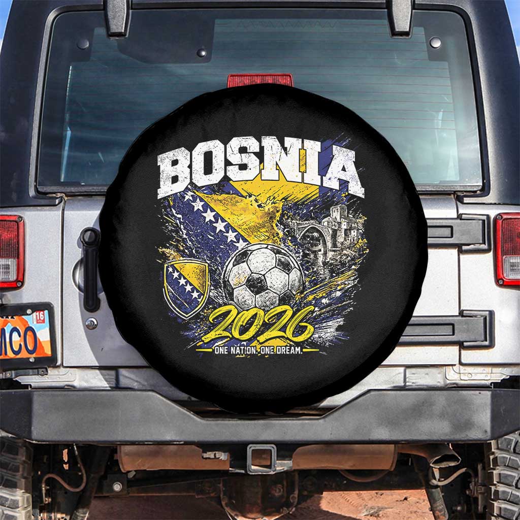 Bosnia Soccer Jersey Pride 2026 Spare Tire Cover One Nation One Dream Heritage Football Sports Fan