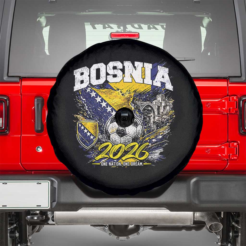 Bosnia Soccer Jersey Pride 2026 Spare Tire Cover One Nation One Dream Heritage Football Sports Fan