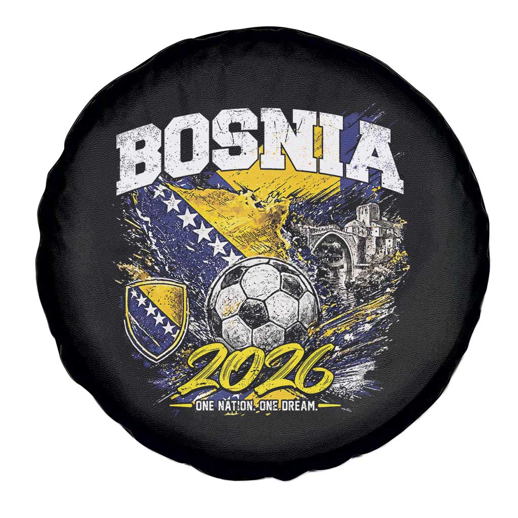 Bosnia Soccer Jersey Pride 2026 Spare Tire Cover One Nation One Dream Heritage Football Sports Fan