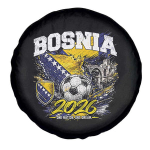 Bosnia Soccer Jersey Pride 2026 Spare Tire Cover One Nation One Dream Heritage Football Sports Fan