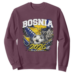 Bosnia Soccer Jersey Pride 2026 Sweatshirt One Nation One Dream Heritage Football Sports Fan
