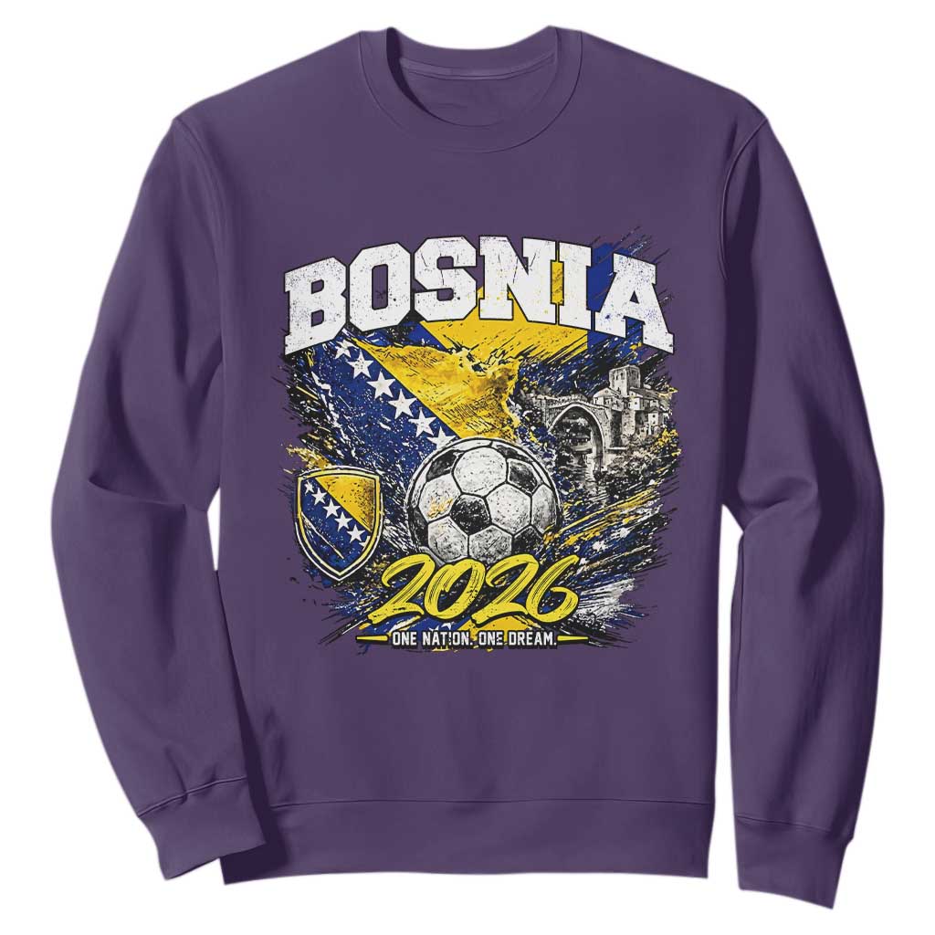 Bosnia Soccer Jersey Pride 2026 Sweatshirt One Nation One Dream Heritage Football Sports Fan