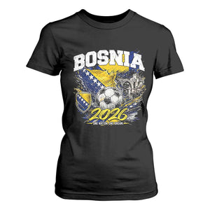 Bosnia Soccer Jersey Pride 2026 T Shirt For Women One Nation One Dream Heritage Football Sports Fan