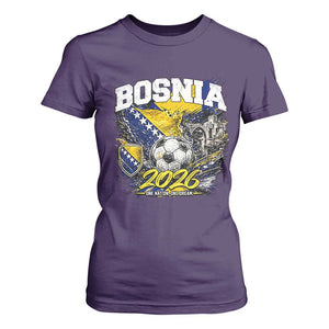 Bosnia Soccer Jersey Pride 2026 T Shirt For Women One Nation One Dream Heritage Football Sports Fan