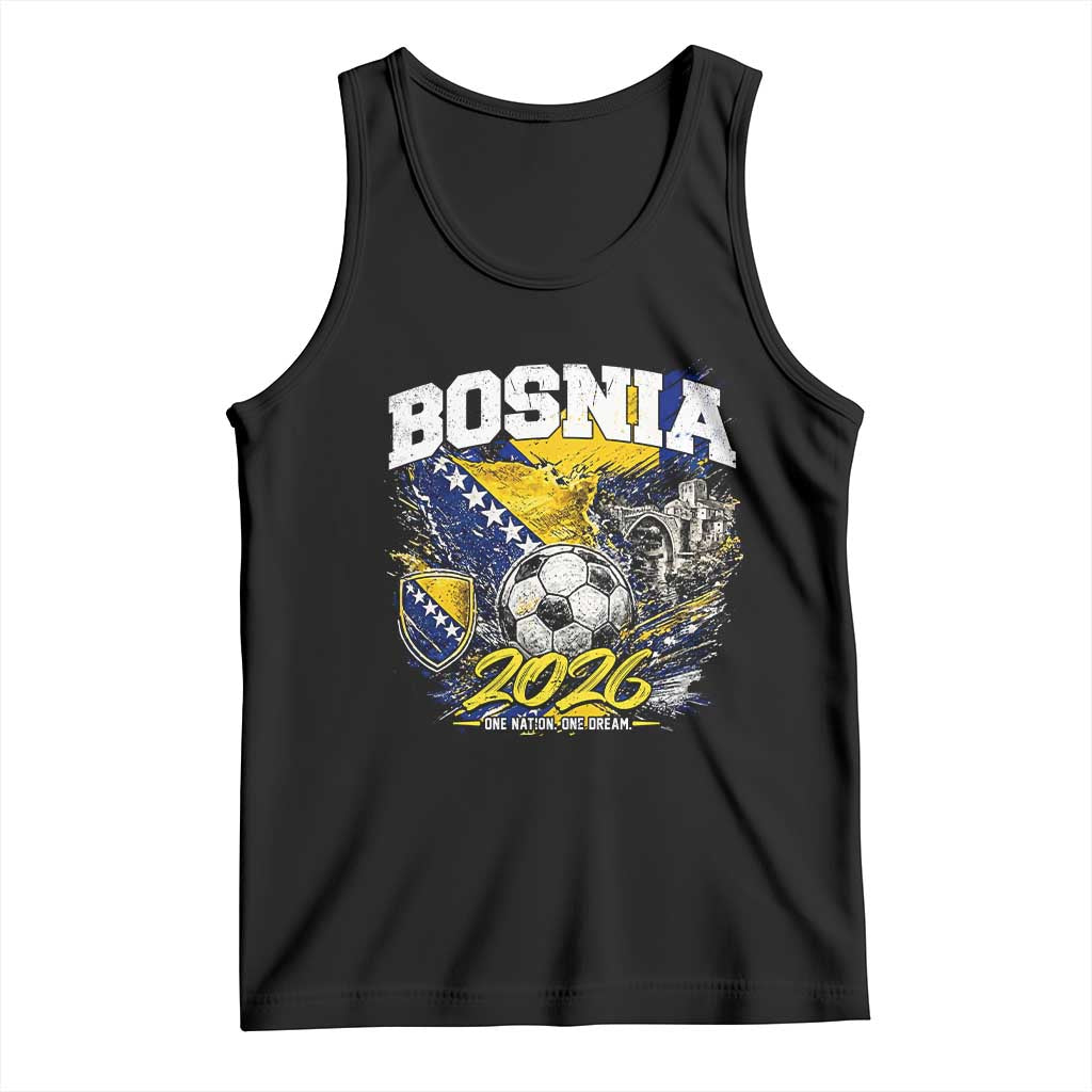 Bosnia Soccer Jersey Pride 2026 Tank Top One Nation One Dream Heritage Football Sports Fan