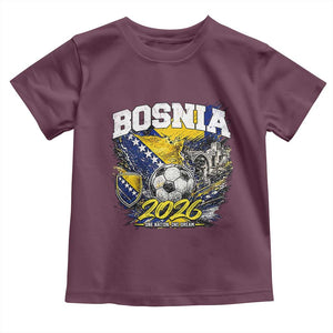 Bosnia Soccer Jersey Pride 2026 Toddler T Shirt One Nation One Dream Heritage Football Sports Fan