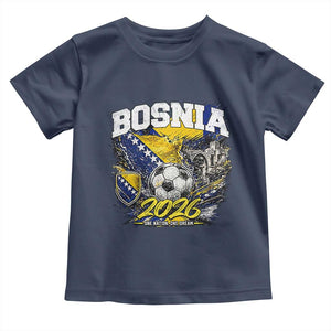Bosnia Soccer Jersey Pride 2026 Toddler T Shirt One Nation One Dream Heritage Football Sports Fan