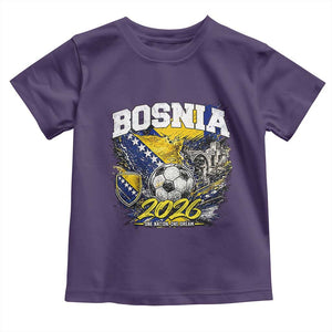 Bosnia Soccer Jersey Pride 2026 Toddler T Shirt One Nation One Dream Heritage Football Sports Fan