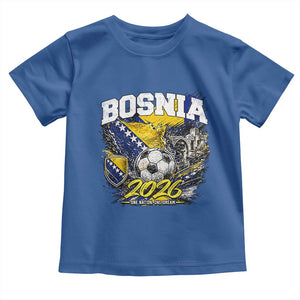 Bosnia Soccer Jersey Pride 2026 Toddler T Shirt One Nation One Dream Heritage Football Sports Fan