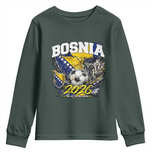 Bosnia Soccer Jersey Pride 2026 Youth Sweatshirt One Nation One Dream Heritage Football Sports Fan