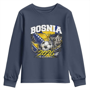 Bosnia Soccer Jersey Pride 2026 Youth Sweatshirt One Nation One Dream Heritage Football Sports Fan